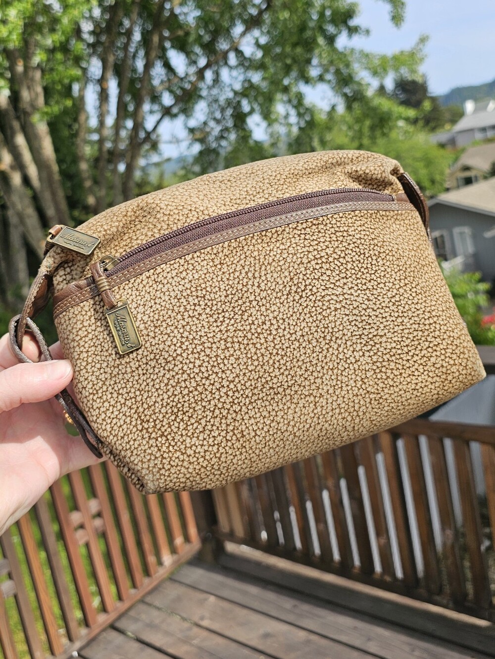 Vintage Borbonese x Masaru Tani Original Collection Cosmetic Bag - RARE - 1970s - Picture 3 of 14